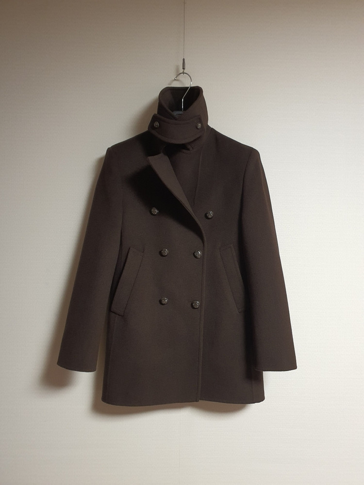 타임 time 더블 브레스트 핸드메이드 피코트 프리사이즈 정품 이미지