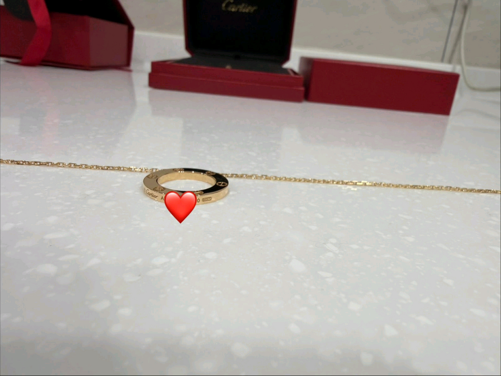 까르띠에 러브목걸이--8