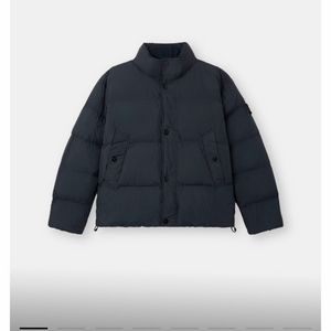 [XL] 스톤아일랜드 크링클랩스 논후드 블랙 패딩