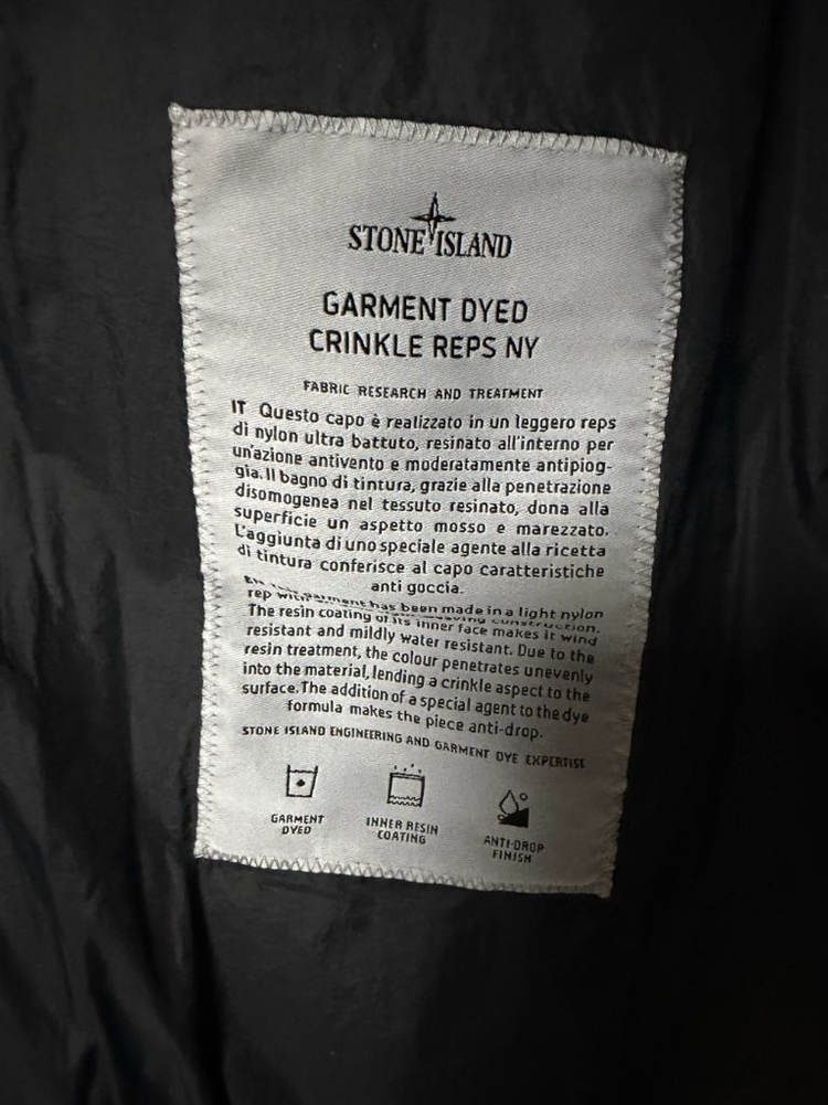 [XL] 스톤아일랜드 크링클랩스 논후드 블랙 패딩--4