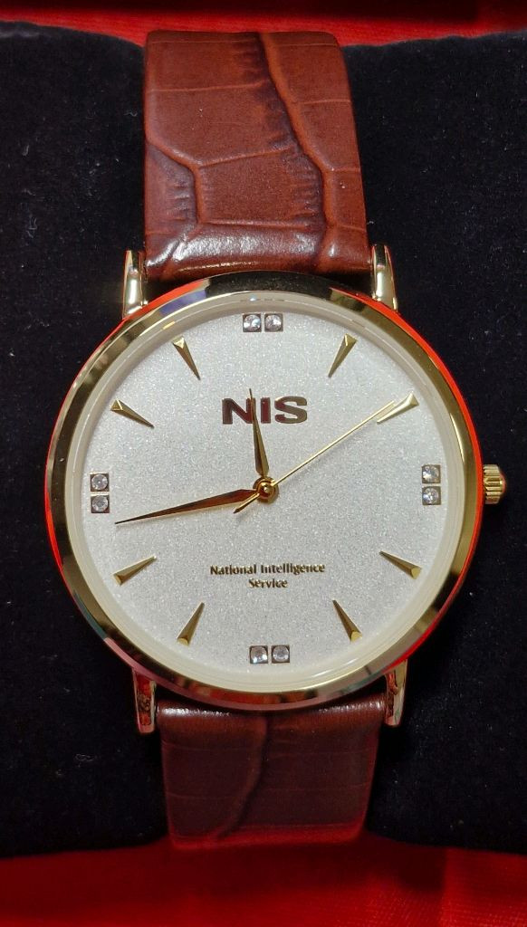 국정원 절대시계 NIS골드+보석 미사용 수집품 선물용 이미지