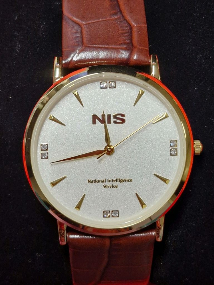 국정원 절대시계 NIS골드+보석 미사용 수집품 선물용 이미지