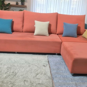 헷세드(HASSED) 베쏘 4인 일자형 소파+오토만(드라이세탁완료)