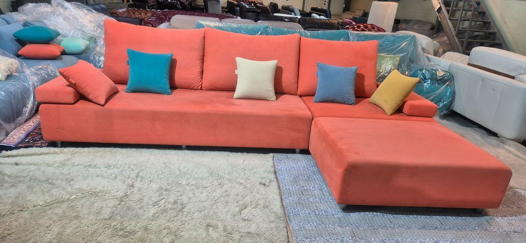 헷세드(HASSED) 베쏘 4인 일자형 소파+오토만(드라이세탁완료)--1