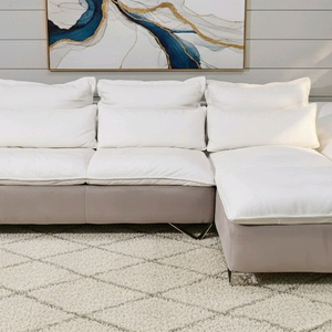 쏘홈 알도 최고급 이태리 애닐린 천연가죽 카우치 소파