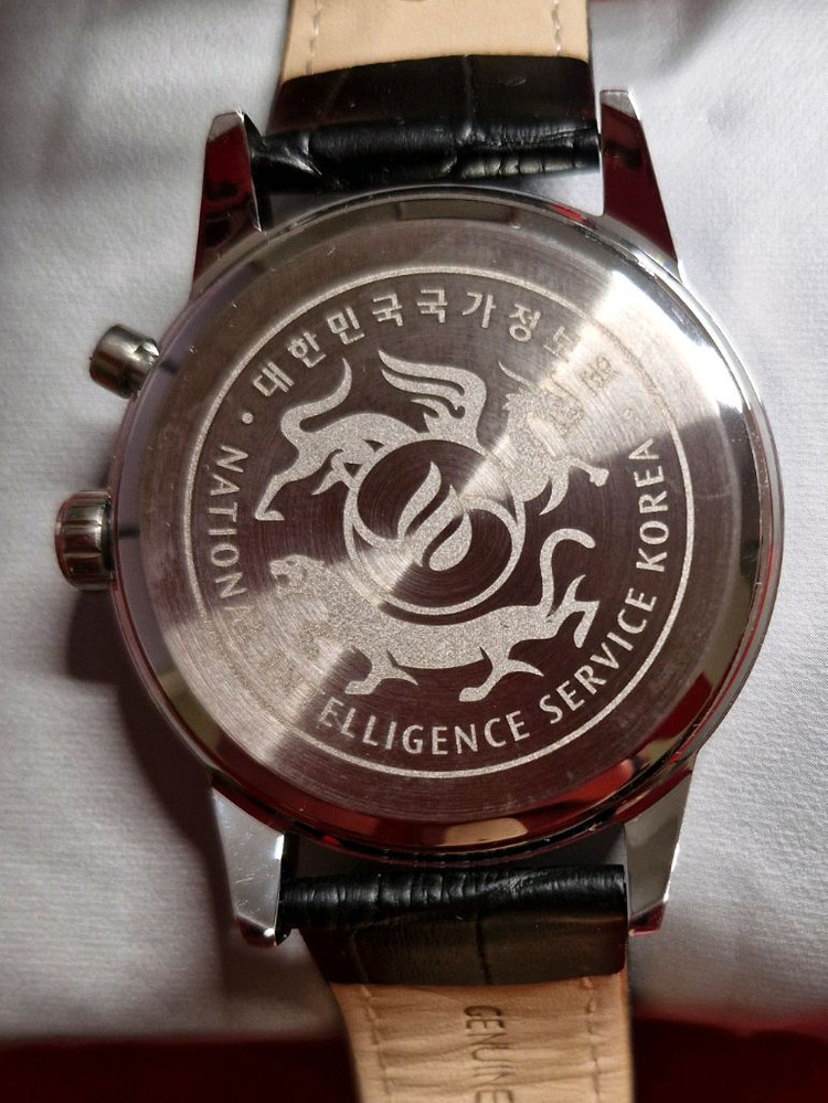 국정원 절대시계 NIS 블랙 +빨강포인트시침 미사용 수집품 선물용 이미지