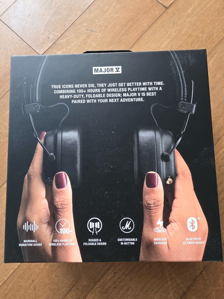 마샬 메이저5 헤드폰 소비코 정품--1