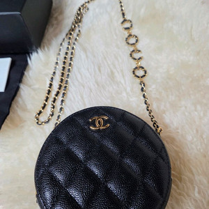 샤넬 코코체인 탬버린백 블랙, 샤넬 코코 캐비어 동그리백 풀박스 이미지