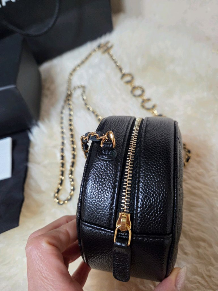 샤넬 코코체인 탬버린백 블랙, 샤넬 코코 캐비어 동그리백 풀박스 이미지