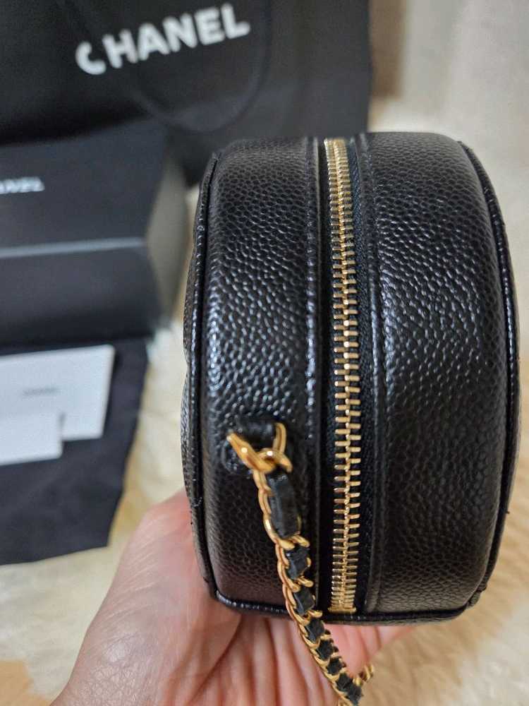 샤넬 코코체인 탬버린백 블랙, 샤넬 코코 캐비어 동그리백 풀박스 이미지