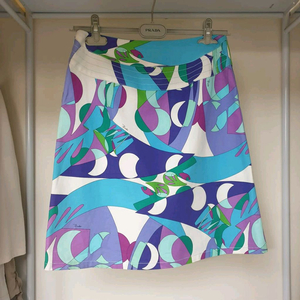 명품 명품 에밀리오푸치 쇼라인 아이코닉 그래픽 추상패턴 스커트