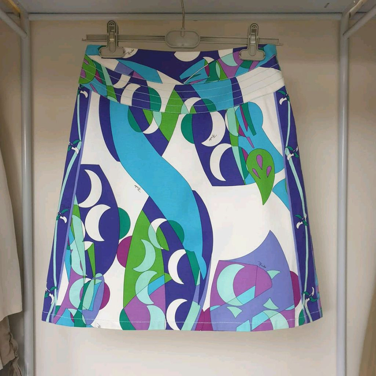명품 명품 에밀리오푸치 쇼라인 아이코닉 그래픽 추상패턴 스커트--1