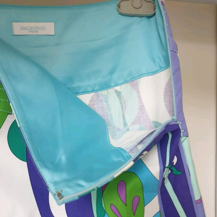 명품 명품 에밀리오푸치 쇼라인 아이코닉 그래픽 추상패턴 스커트--3