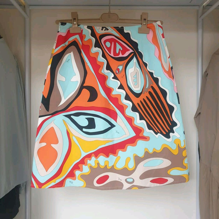 명품 명품 에밀리오 푸치 아이코닉 그래픽추상패턴 스커트--1