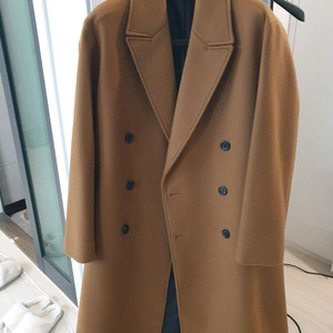 쿠어 오버빗 캐시미어 더블코트 텐브라운 s (100) 이미지