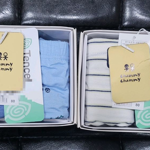 첨이첨이 남아삼각팬티 80호 텐셀원단 2매입 2박스 새상품