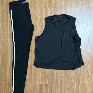 GIORDANO 레깅스 OYSHO 탱크탑 블랙 세트