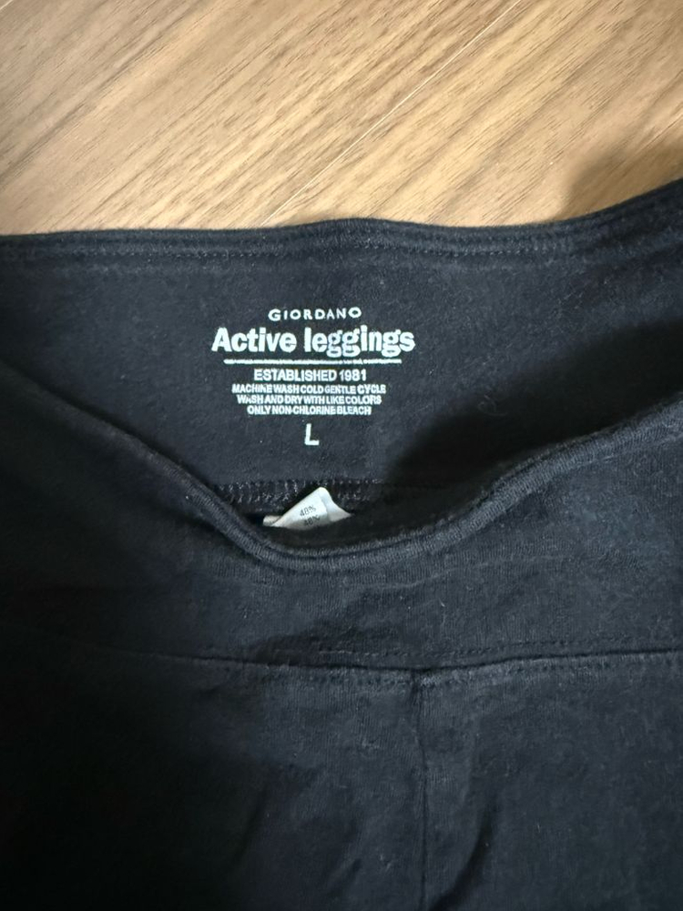 GIORDANO 레깅스 OYSHO 탱크탑 블랙 세트--1