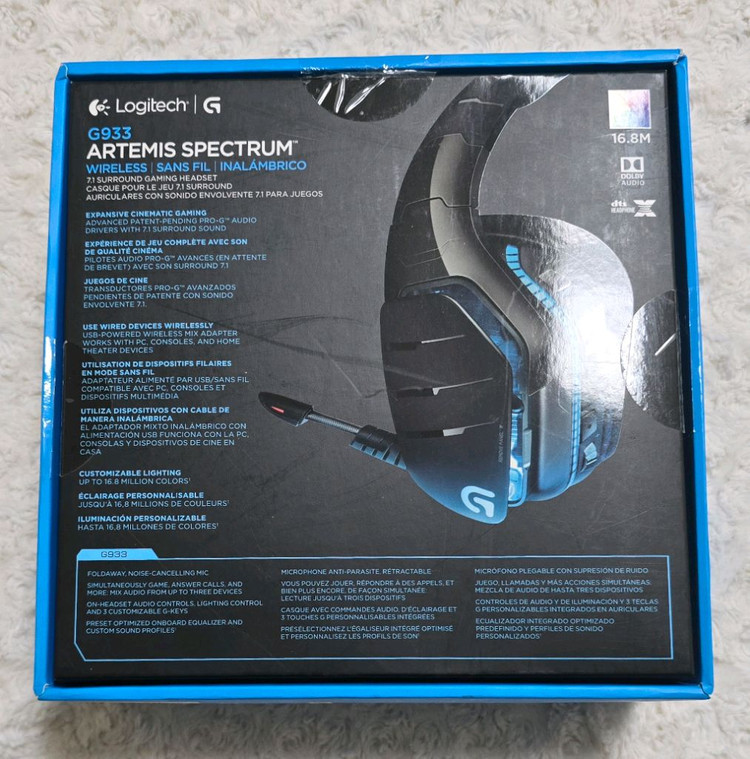 로지텍 G933 Artemis Spectrum 게이밍 헤드셋--1