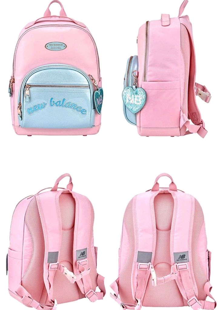 당일발송! 정가 159,000원 미착용 새제품 뉴발란스 키즈 글리터 책가방 보조가방세트--2