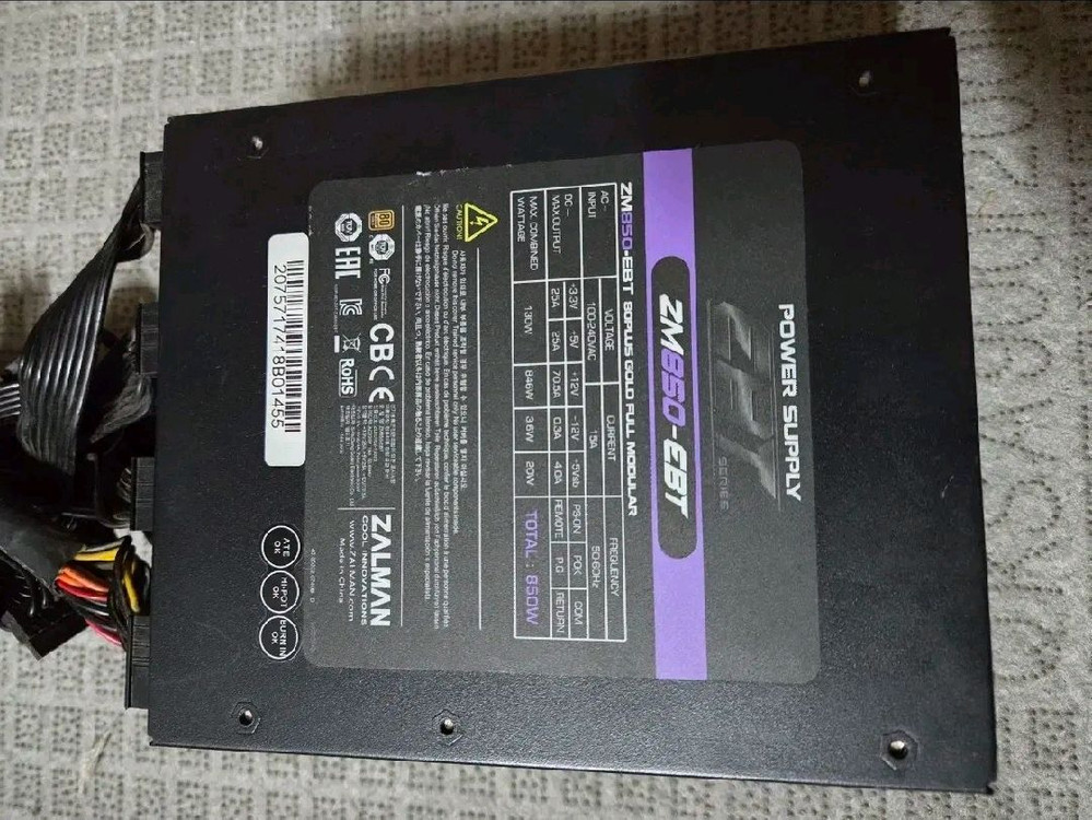 잘만 ZM850-EBT 파워 서플라이 모듈--1