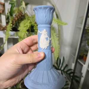 웨지우드 재스퍼웨어 캔들홀더 촛대