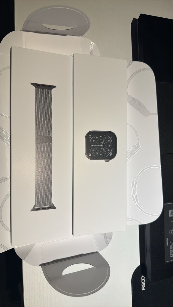 애플워치11 46mm 티타늄 슬레이트 밀레니즈 루프--3