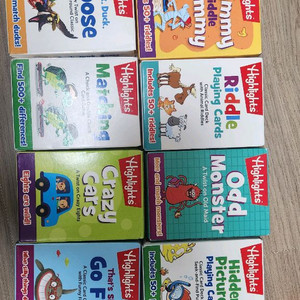 Highlights 유아용 카드 게임 8종 세트