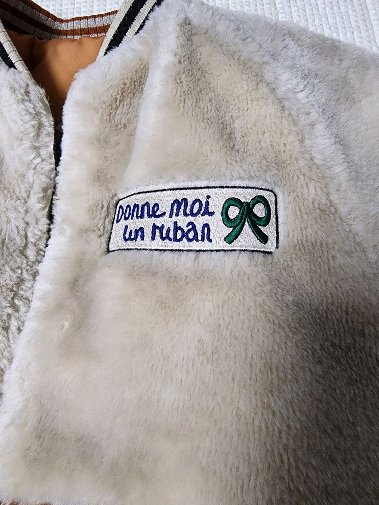 택포>리미떼두두 리버시블 퍼 점퍼 M사이즈--4