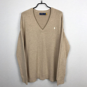 폴로 랄프로렌 V넥 절개 오버핏 니트 여성L