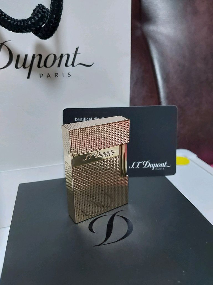 [새상품급,풀세트] 듀퐁라이터 뉴 라인2 신형 ca18691 로즈골드 쌍불 듀퐁 라이타--7