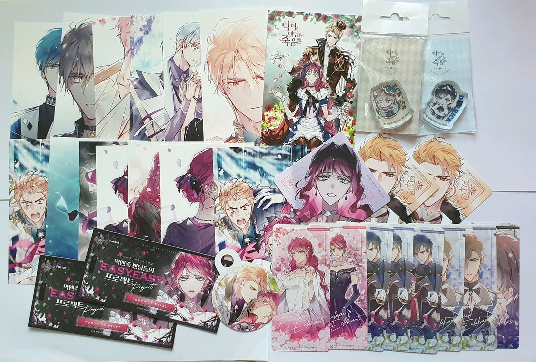 악엔죽 악역의 엔딩은 죽음뿐 콜라보카페 굿즈판매--0