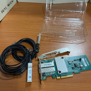 인스퍼 광섬유 랜카드 + QSFP optical SFP+ 케이블