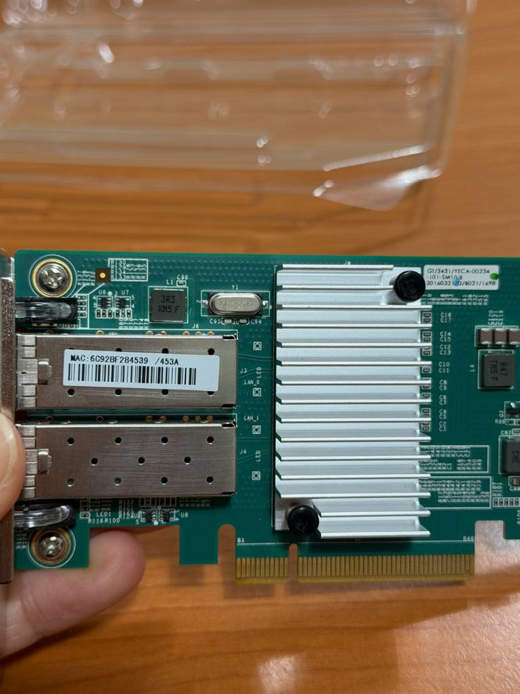 인스퍼 광섬유 랜카드 + QSFP optical SFP+ 케이블--2