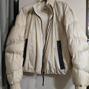 한섬 오브제 봄버자켓 구스다운점퍼