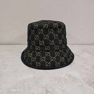 구찌 GG 데님 버킷햇 모자 m사이즈 판매 이미지