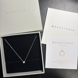 매드스튜디오 헤미스피어 실버목걸이 (새상품)