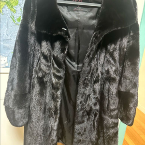 진도엘페 블랙그라마 휘메일 풀스킨 밍크코트