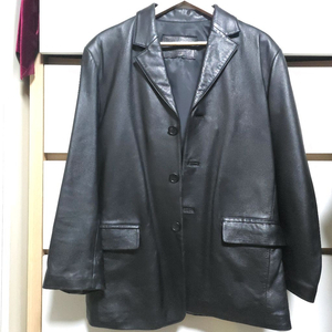 이태리 Vautour 블랙 가죽 자켓 100