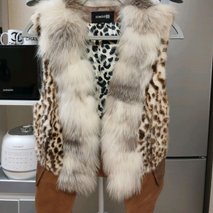 [여성66] 정품 icinoo 리얼 밍크베스트 새것수준 무료배송