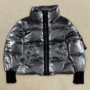 (정품) NUNUNU 누누누 키즈 실버 덕다운 패딩 3-4Y