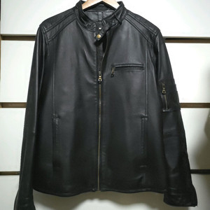 페리엘리스 남성 가죽 자켓 블랙 XL(105)