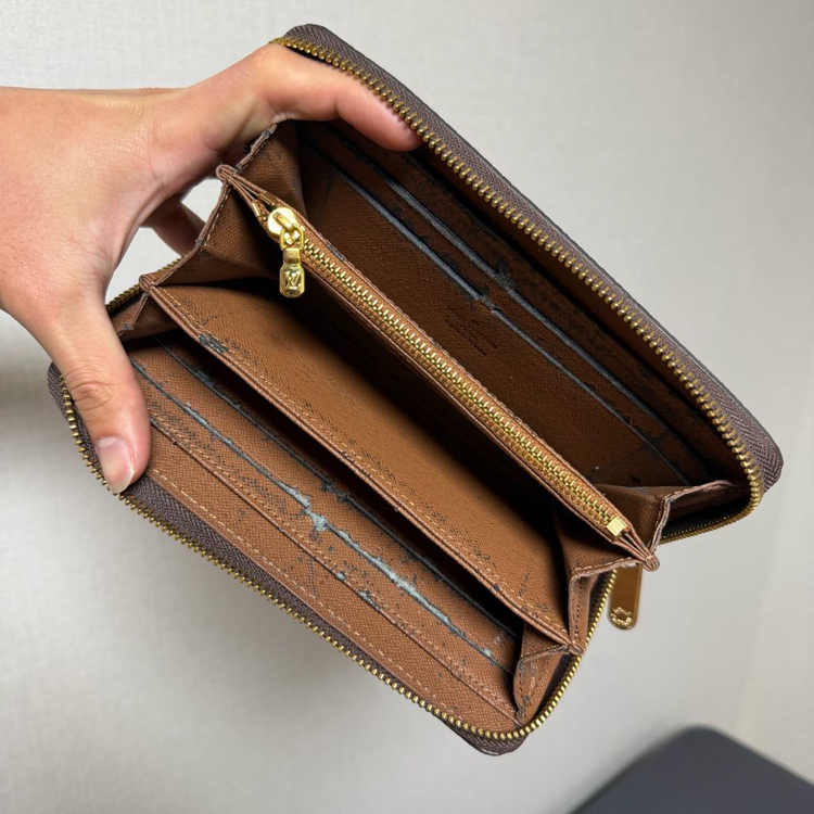 [정품] 루이비통 모노그램 지피 월릿 지퍼 장지갑--6