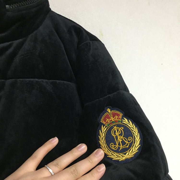 랄프로렌폴로 여성 신상 벨벳 패딩 M 이미지