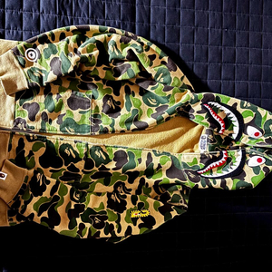 급처) 베이프 ponr 샤크후드 녹계