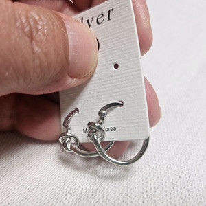 매듭 실버925 귀걸이