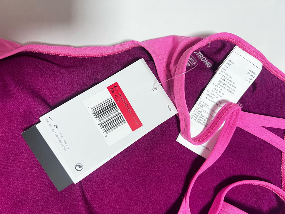 나이키스윔 메탈릭스우시 컷아웃 핑크글로우 28--6