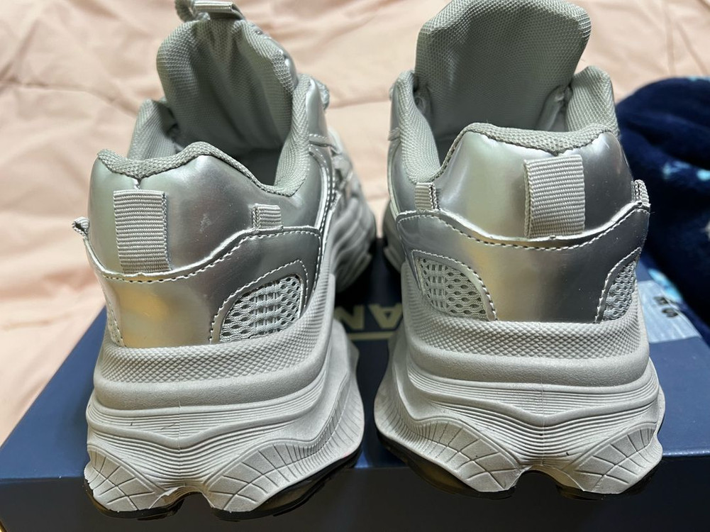 발편한 키높이 어글리 슈즈 실버 38/240mm--4