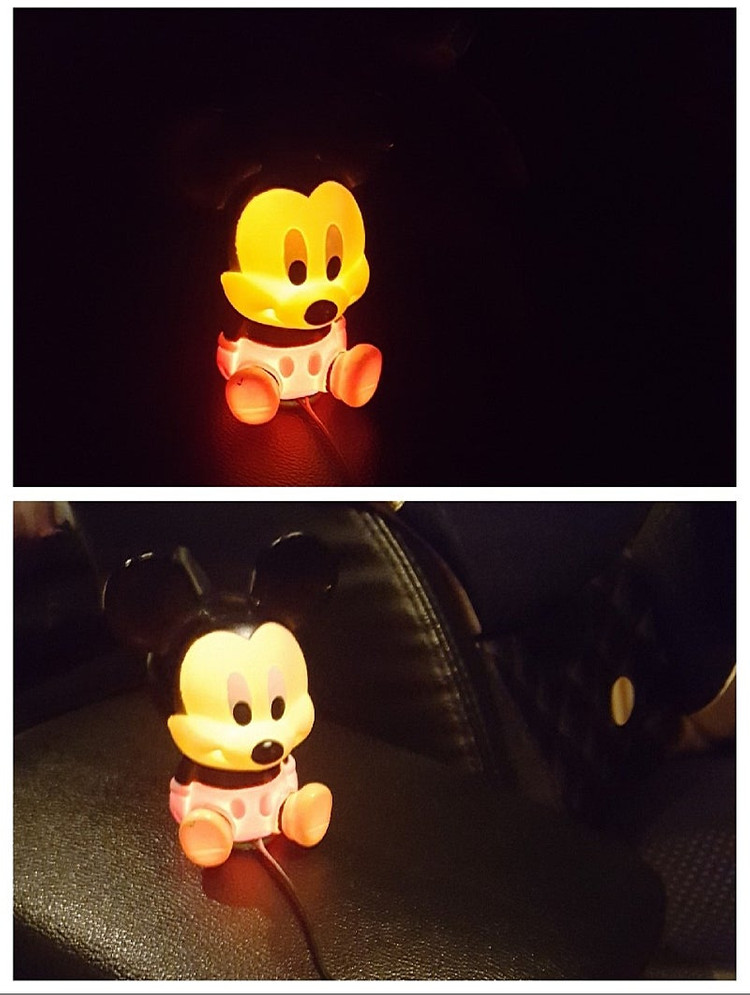 미키 미니 장식인형 1구 LED 지거잭 차량용품 LED불 희귀 한정판 LED #새상품# 이미지