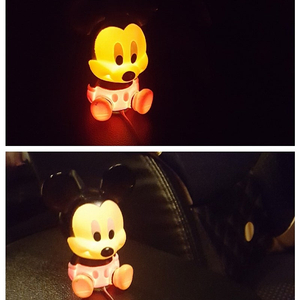 미키 미니 장식인형 1구 LED 지거잭 차량용품 LED불 희귀 한정판 LED #새상품# 이미지
